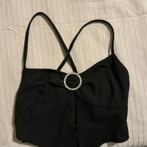 Shein Sexy Black Cami Top